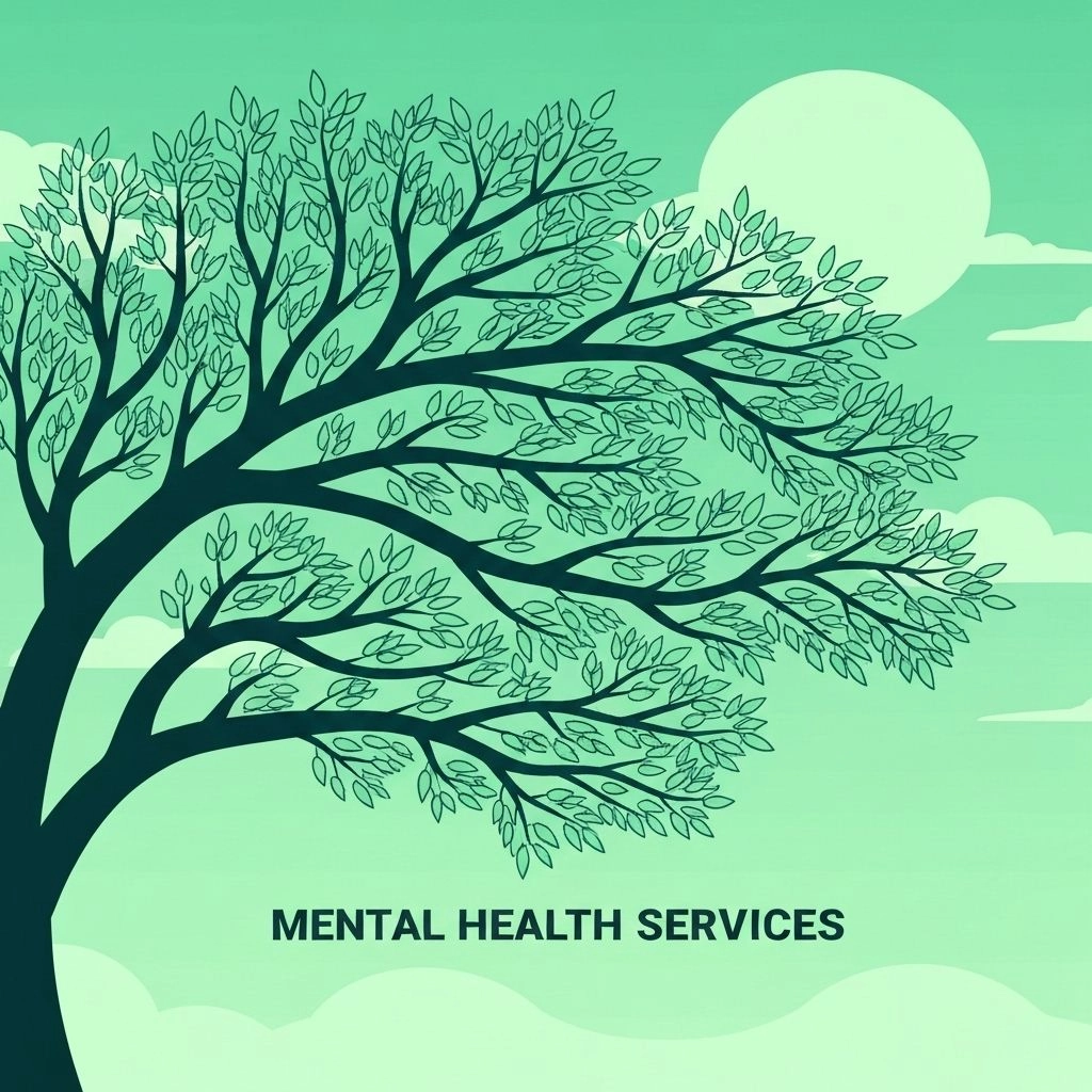 Illustration showing seamless collaboration of an integrated mental health care team.